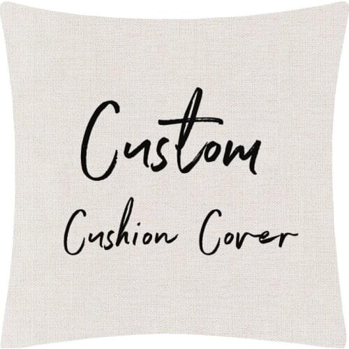 Home Decorative Linen Fabric Cushion Cover Pillow Case Bedroom Sofa Couch Seat Throw Cushion Covers No Fillings