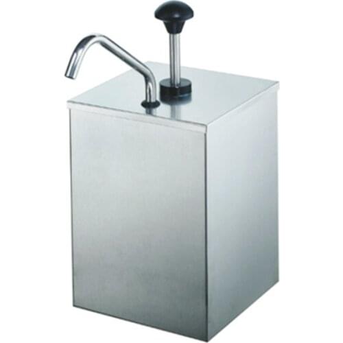 1 Bucket Sauce Dispenser Pump Squeeze Condiment Dispensing Stainless Steel