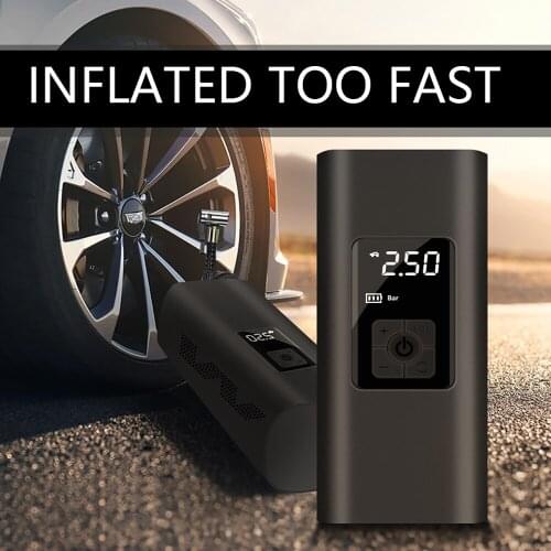 Electric Handheld Air Pump Outdoor Portable Car Tire Automatic Inflation Digital Display Smart Wireless Bicycle Air Pump