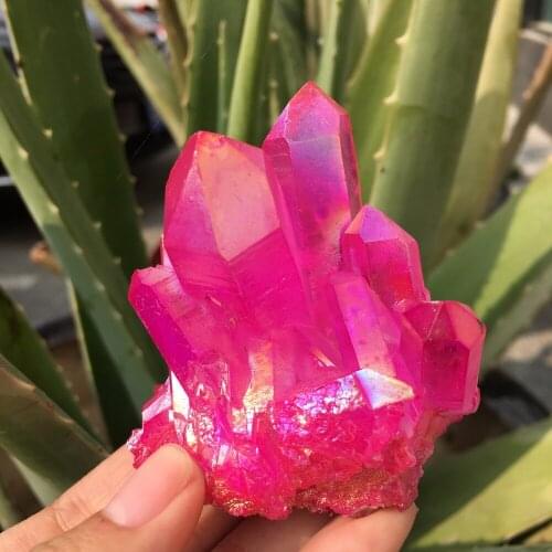 148g Aura quartz crystal titanium bismuth silicon cluster