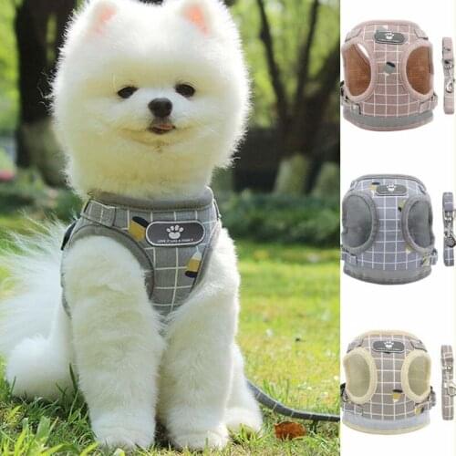 Kitten Puppy Reflective Dogs Harness And Leash Set Dogs Vest Harness Leads Pet Clothes For Dogs