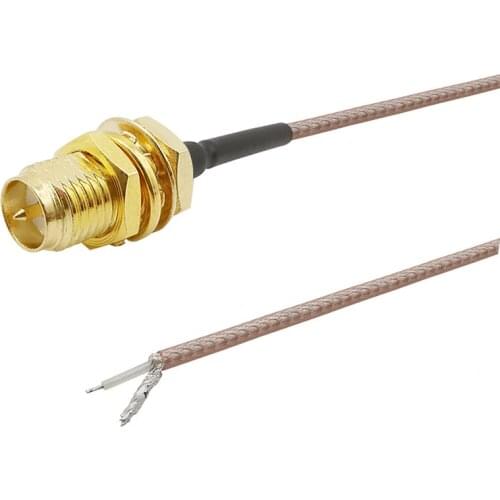 5/7/10/15/20CM RP SMA Female Socket Nut Bulkhead to PCB Tin Solder Cable RG178 Wire Connector Adapter for Router GPS GPRS