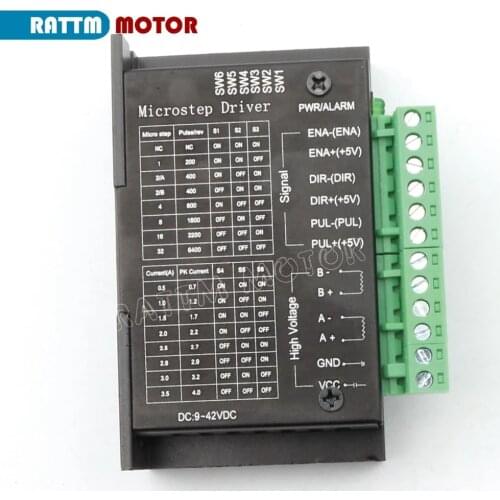 TB6600 Stepper Motor Driver Controller 4A 9~42V TTL 16 Micro-Step CNC 1 Axis Upgraded Version Of Nema 17 /23 Stepper Motor