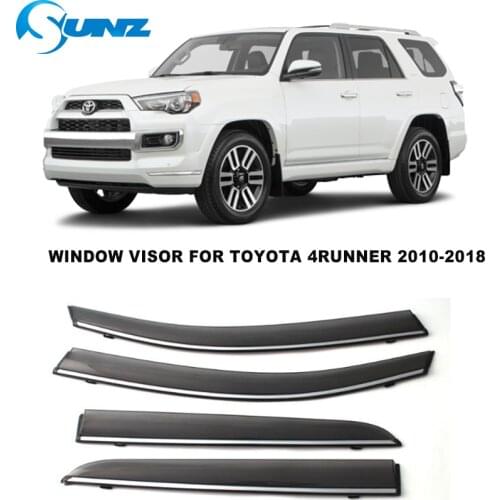 Side Window Visors For Toyota 4Runner 2010 2011 2012 2013 2014 2015 2016 2017 2018 Weathershields Sun Rain Guard Deflectors SUNZ