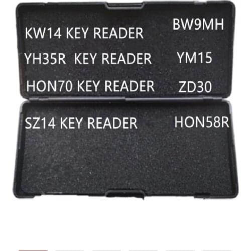 LiShi 2 in 1 Tool Locksmith Tools YM15 HON70 ZD30 BW9MH SZ14 KW14 YH35R HON58R for motor KEY
