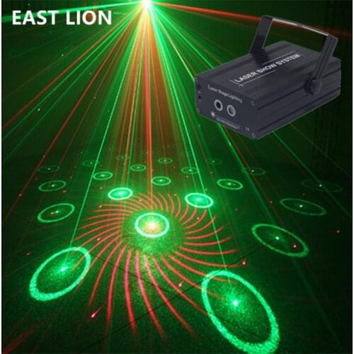 Mini RG Home Laser 2 Lens Starry Sky Night Projector DJ Disco Ball Party Light For Home Room Wedding Christmas KTV Nightclub