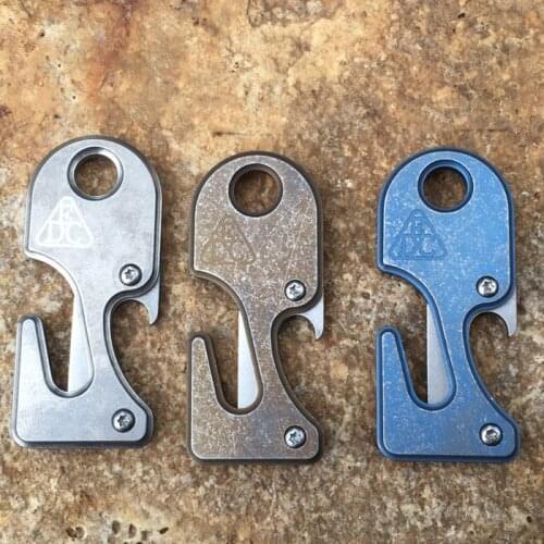 Mack Walker Titanium Alloy EDC Rope Cutting Knife VG10 Blade Detachable Blade EDC Equipment