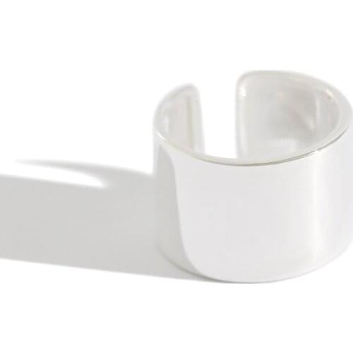 925 Sterling Silver Geometric Rings Gift For Women Trendy Minimalist 2021 Trend Engagement Couple Wedding Bands Gothic Jewellery