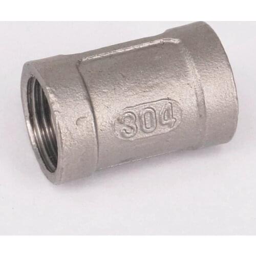 3/8" BSP Female To Female Thread Straight 304 Stainless Steel Pipe Fitting Adapter Connector Operating pressure 2.5 Mpa