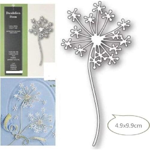 DIY Cutting Die Carbon Steel Knife Die Dandelion Pattern Embossing Template for Any Die Cutting Machine Greeting Card Gift Bag