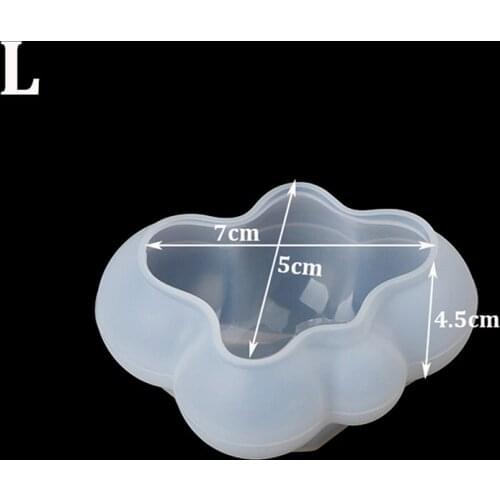 1pcs 3D Cloud Shape Chocolate Silicone Mold Mousse Fondant Ice Cube Pudding Candy Soap Candle Molds Baking Cake Decoration Tool