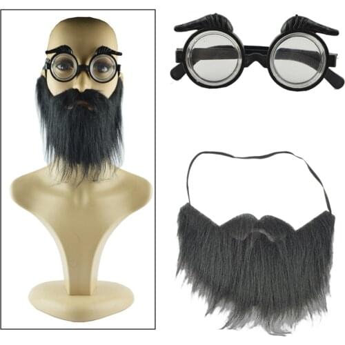 Fun Glasses Nose Mustache Eyewear Funny Disguise Prank Halloween Party Supplies