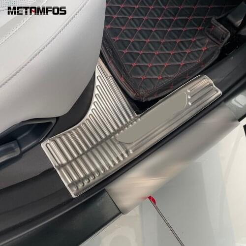 For Hyundai Tucson 2021 2022 Stainless Inner Door Sill Pedal Scuff Guard Sticker Threshold Protector Accessories Car Styling