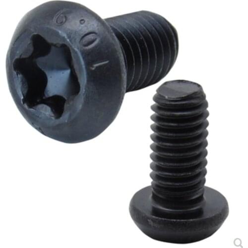 5-50PCS M2 M3.5 M3 M4 M5 M6 M8 Grade 10.9 steel with black Six lobe torx pan round button head screw