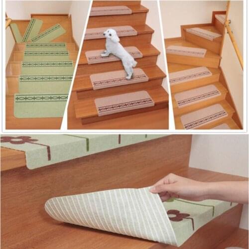 5pcs Cartoon Carpet Stair mats Self-Adhesive Stairs Carpet Non-slip Dark Safety Floor mat for kids Stair pad New mat