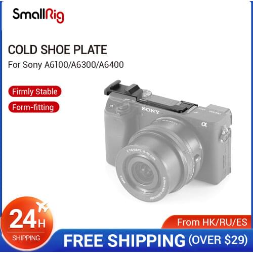 SmallRig Quick Release Cold Shoe Plate For Sony A6300/A6400 Camera Double Cold Shoe Relocation Plate To Mount Microphone -2317