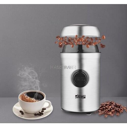 Household Mini Portable Coffee Grinder Electric Powder Small Semi Automatic Coffee Machine Grinder 220V