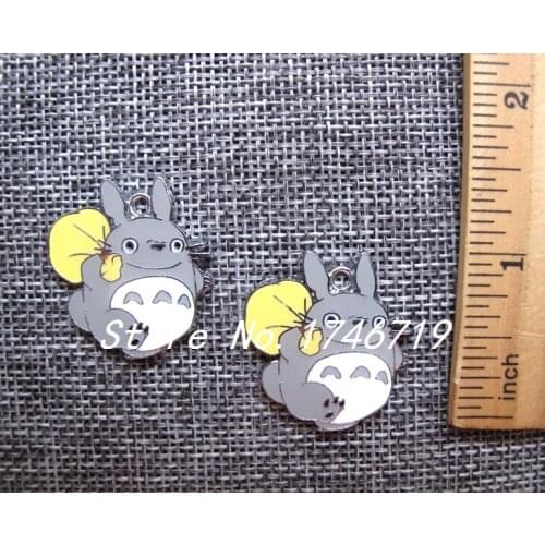 Hot Sale 10 pcs Cartoon My Neighbor Totoro Charm Pendants DIY Jewelry Making Accessories PY-63
