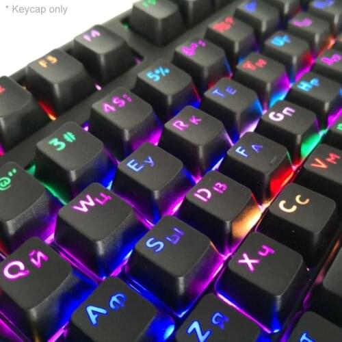 Gaming keyboard Gamer keyboard with backlight USB 104 Rubber keycaps RGB Wired Ergonomic Russian keyboard For PC laptop