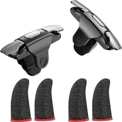 Handle Game Controller,Physical Keys Gaming Finger Sets for PUBG Joystick Metal Mobile Game Artifact