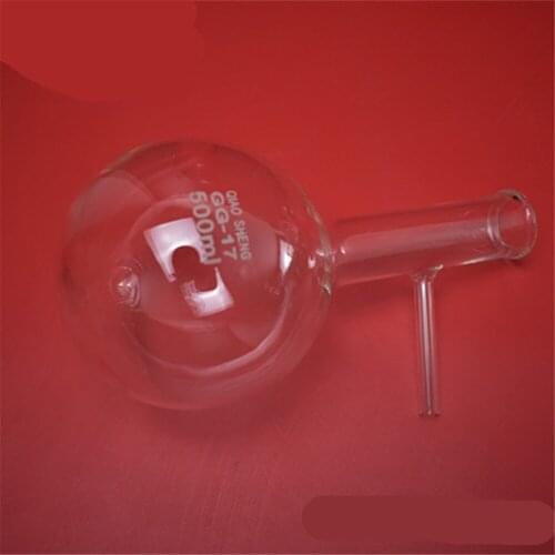 Glass Distillation Flask Laboratory Lab Boiling with Side Arm Laboratory Supplies 60ml 100ml 150ml 250ml 500ml 1000ml