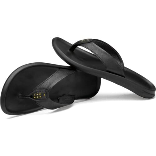 Leather sandalia soft sandal bulk rasteira sandalsslippers men flip sandalias designer verano slapi mens para sport hombre ete