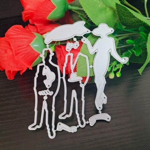 Character Metal Cutting Dies for Scrapbooking Handmade Tools Mold Cut Stencil New 2021 DIY Card Make Mould Model Craft