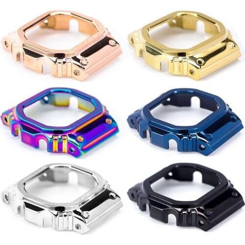 5600 Metal for Watch dw5600 GW-5000 5035 GW-M5610 Frame Cover Case Stainless Steel Watchband Watch Bracelet for Men Strap