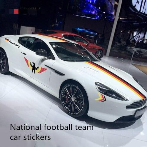 Car sticker European Cup US Cup National Football Team Germany Italy France Brazil Argentina England Spain Football Sticker
