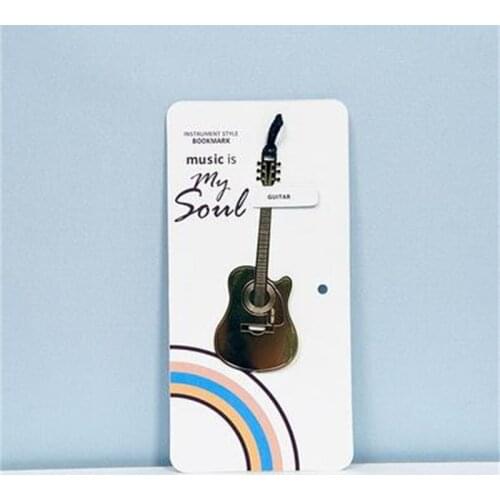 NEW! Creative Metal Bookmark Musical Instrument Hollow Bookmark Pupils Exquisite Gift
