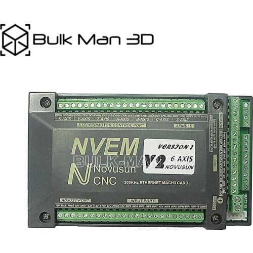 NVEM 3/4/5/6 Axis Mach3 Control Card 200KHz Ethernet Port for CNC Engraver