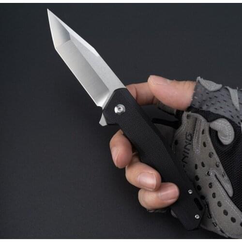 Outdoor knife bearing folding knife tactical folding knife field self-defense knife tactical knife Emergency tool knife