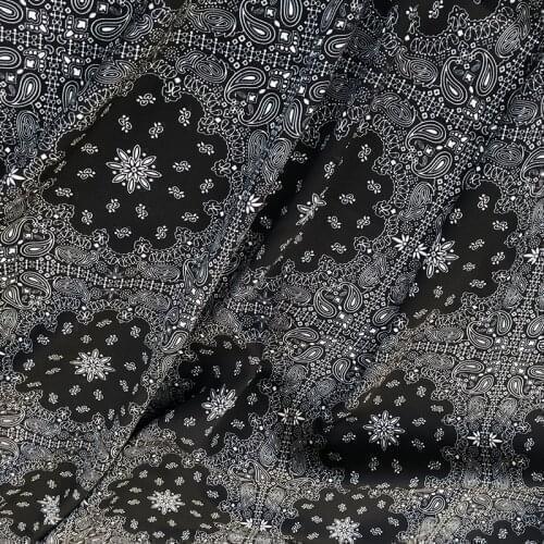 Luxury Brand 100% Polyester Printed Twill Fabric Cloth for Dress Per Meter Sewing Material Per Meter
