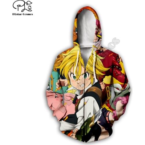 The seven deadly sins 3D printed Love Horse Sweatshirt Hoodie Harajuku Autumn Streetwear women foe men Casual Tracksuit style-3