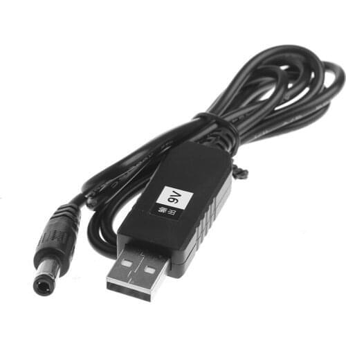 USB DC 5V To DC 9V 2.1x5.5mm Male Step-Up Converter Adapter Cable For Router