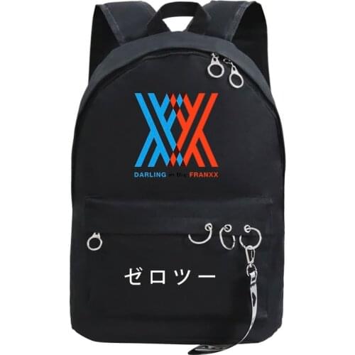 Japanese Anime Print Backpack Girls Boys School Bags Schoolbag Harajuku Laptop Bookbag Women DARLING In The FRANXX Backpacks