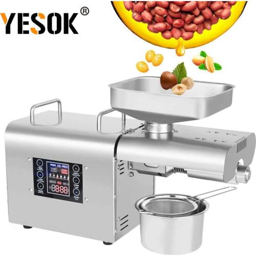 YESOK K28 Automatic Oil Press Household FLaxseed Oil Extractor Peanut Oil Press Cold Press Oil Machine 1500W(MAX