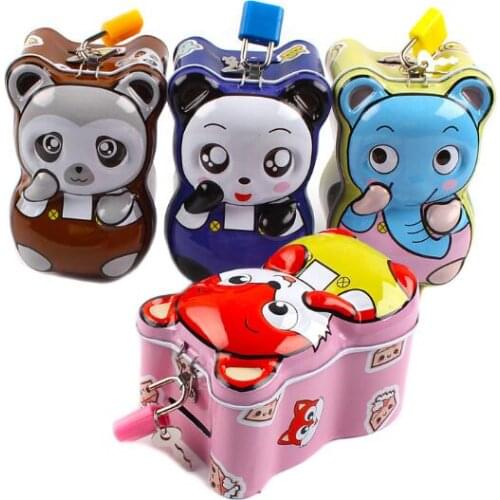 1PC Money Box Safes Coins Piggy Bank Despicable Me Cash Box Tirelire Tin Metal Piggy Bank Cofre De Moeda for Child LG 008