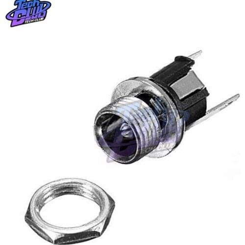 10Pcs DC-025M No Screw Thread 5.5*2.1mm Power Outlet Connectors Female Interface Mount Socket Jack Plug Wire Terminals Adapter