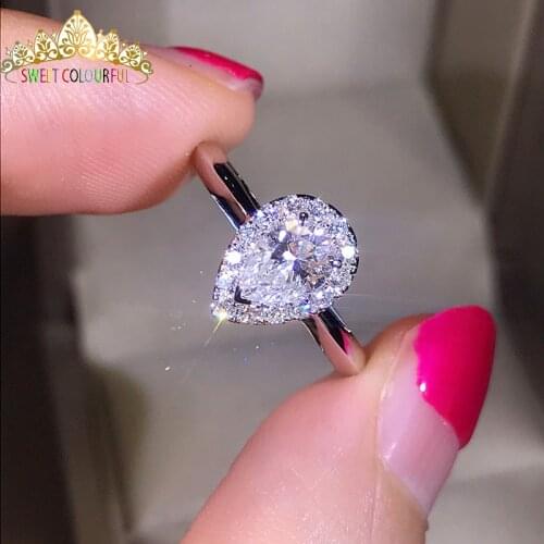 100% 18K 750Au Gold Moissanite Diamond Ring Wedding ring D color VVS With national certificate MO-H1014