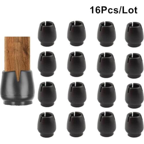 16Pcs Chair Leg Caps Rubber Feet Protector Silicone Table Chair Leg Caps Foot Bottom Cover Pads Wood Floor Protectors
