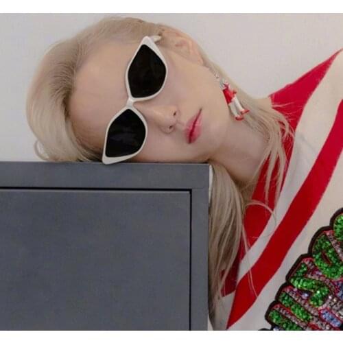 2021 Retro Cat Eye Sun Glasses New Women Cateye Sunglasses Luxury Brand Designer Vintage Gradient Female Eyewear UV400