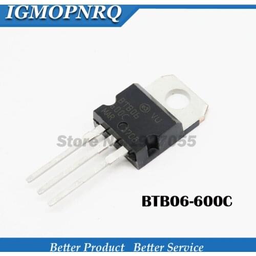5pcs BTB06-600B TO-220 BTB06-600 TO220 BTB06 06-600B Triacs 6 Amp 600 Volt TO-220 new