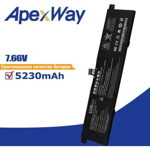 Apexway 7.66V 5230mAh/40Wh R13B01W R13B02W Laptop Battery for Xiaomi Mi Air 13.3" Series Tablet PC
