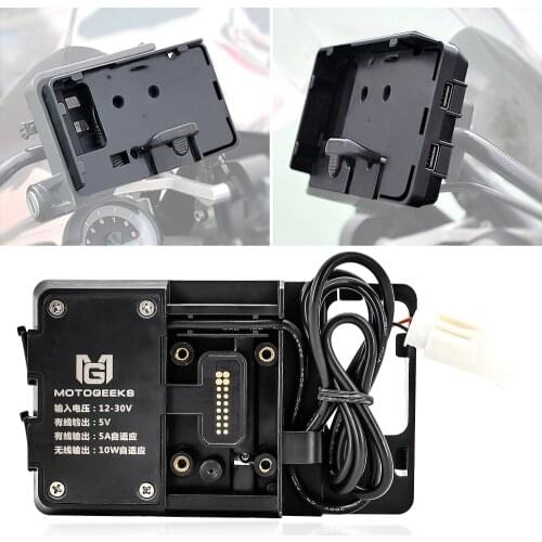 For BMW R1250GS Adventure R 1250 GS ADV Motorcycle wireless Charger Mobile Phone Holder Stand USB Navigation Bracket