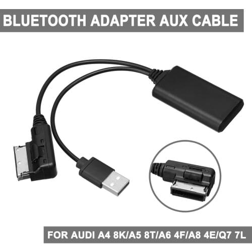 Wireless bluetooth USB AUX In Adapter Cable For AUDI A5 8T A6 4F A8 4E Q7 7L Music Audio Receiver Adapter for AMI MMI 2G Mini
