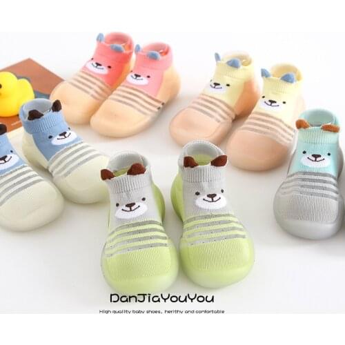 Unisex Baby Shoes Summer Breathable Mesh Shoes Baby Walker Girl Baby Child Soft Rubber Sole Baby Shoes Knitted Booties Non-Slip