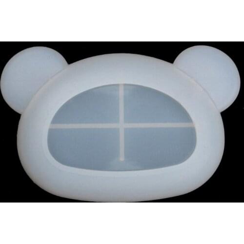 Handmade Cute Dish Resin Mold Jewelry Making Tools Bulldog Shell Bear Flower Plate Silicone Resin Casting Dish Mould