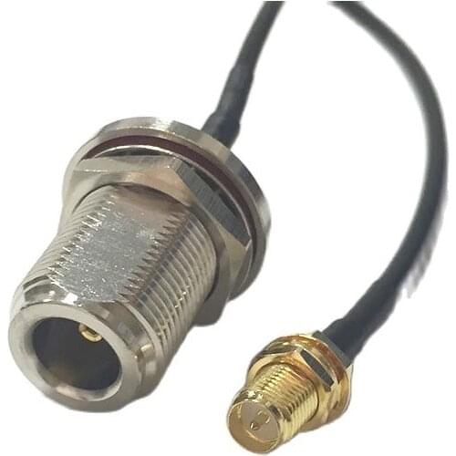 New Modem Coaxial Cable N Female Jack nut Switch RP-SMA Female Jack nut Connector RG174 Cable Pigtial 20CM 8" Adapter RF Jumper