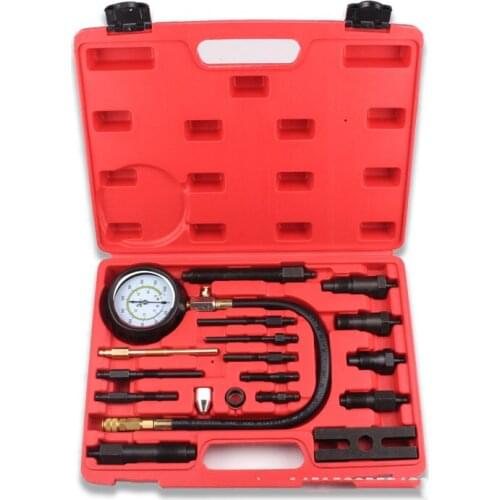 Diesel Engine Compression Cylinder Pressure Gauge Set